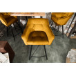 Barová stolička 40308 Loft Zamat Žltá Barová stolička 40308 Loft Zamat Žltá