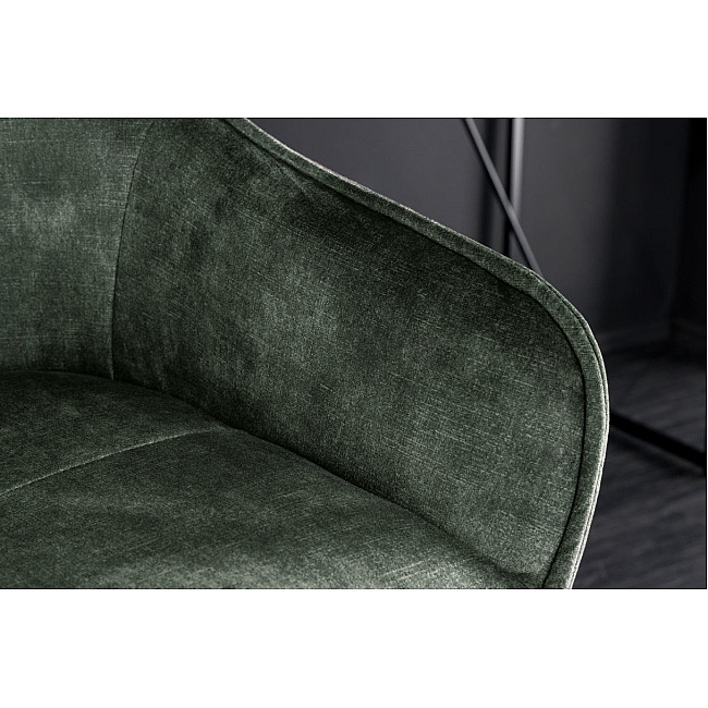 Barová stolička Euphoria 43688 Zamat - Tmavozelená