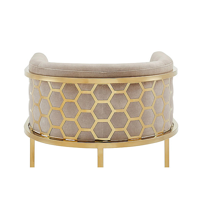 Barová stolička Elegance 47503 Zamat - Béžová