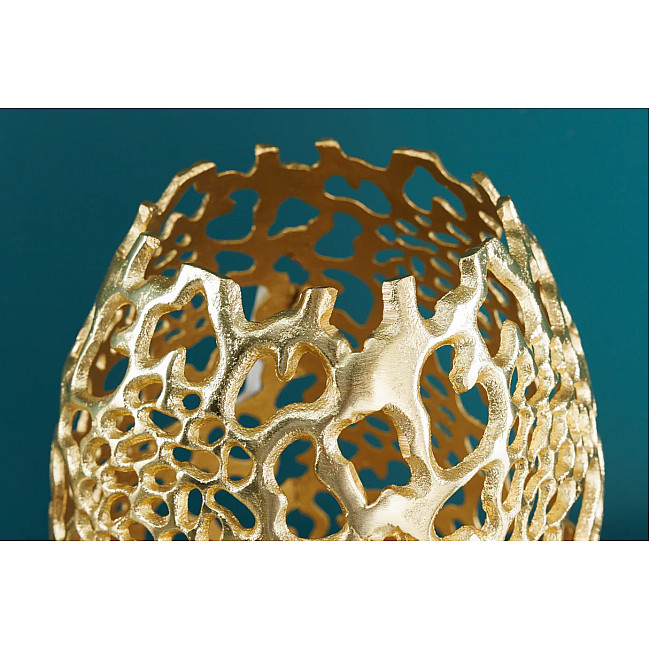 Dekorácia Váza Abstract 43219 Zlatá 40cm