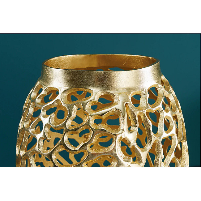 Dekorácia Váza Abstract 43221 Zlatá 65cm