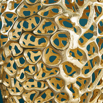 Dekorácia Váza Abstract 43221 Zlatá 65cm