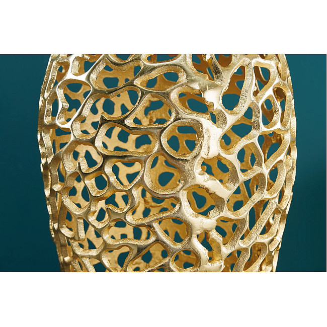 Dekorácia Váza Abstract 43221 Zlatá 65cm