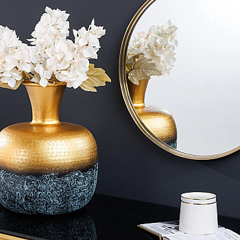 Dekorácia Váza Orient 43511 Zlatá