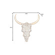 Dekorácia na stenu Bull 45561 Zlatá-Mango drevo