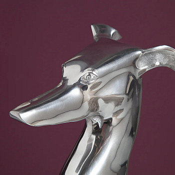 Dekorácia Grayhound 8891 Strieborná