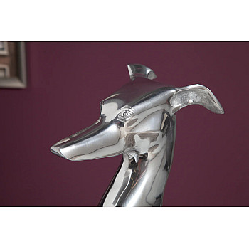 Dekorácia Grayhound 8891 Strieborná