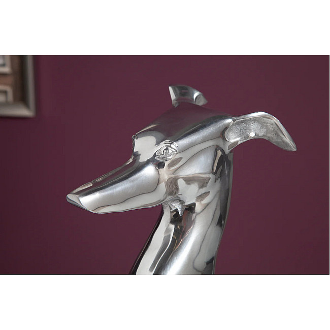 Dekorácia Grayhound 8891 Strieborná