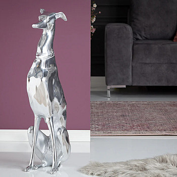Dekorácia Grayhound 8891 Strieborná
