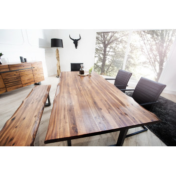 Jedálenský stôl 36759 200x100cm Masív drevo Acacia