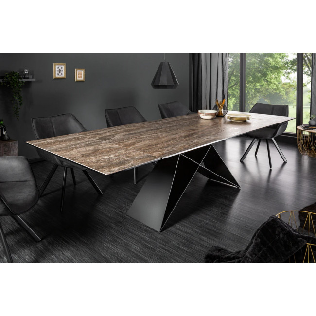 Rozkladací jedálenský stôl 39561 180/260 x 90cm Rust Look Ceramik Rozkladací jedálenský stôl 39561 180/260 x 90cm Rust Look Ceramik