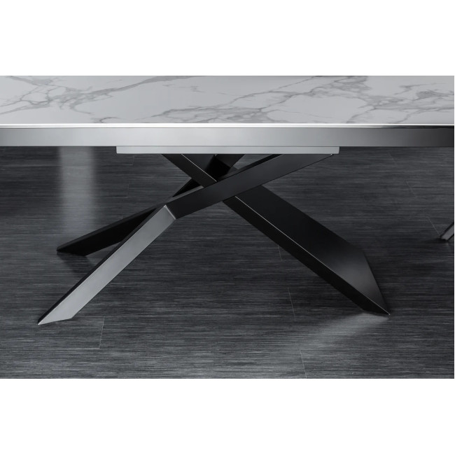 Rozkladací jedálenský stôl 40122 180/220/260 x 90cm White Ceramik Rozkladací jedálenský stôl 40122 180/220/260 x 90cm White Ceramik