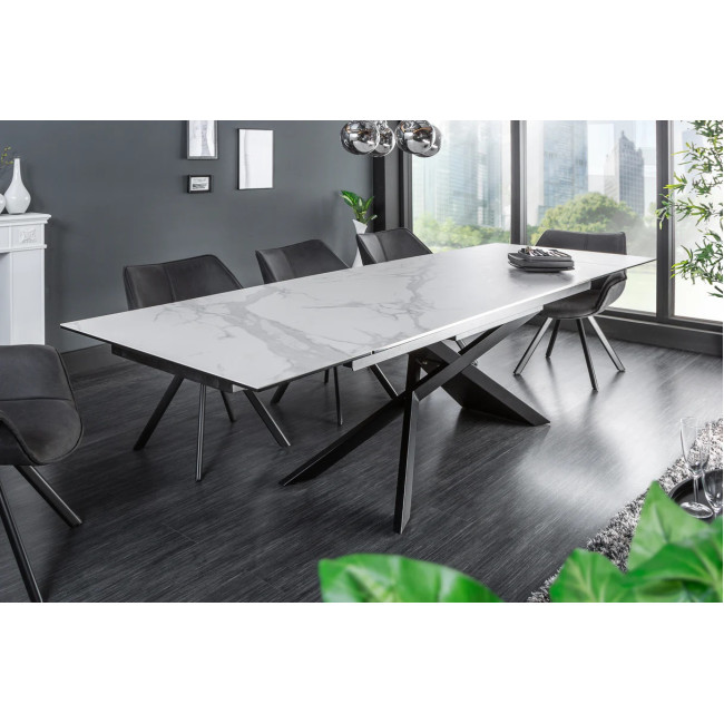 Rozkladací jedálenský stôl 40122 180/220/260 x 90cm White Ceramik Rozkladací jedálenský stôl 40122 180/220/260 x 90cm White Ceramik