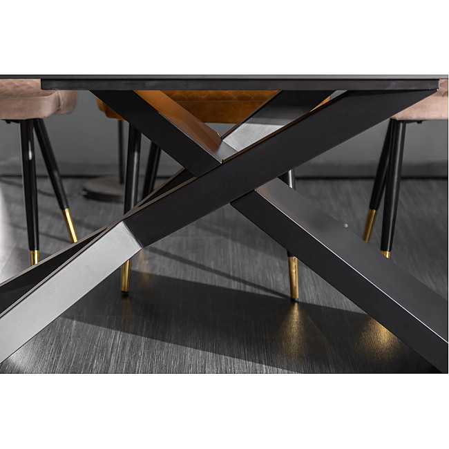 Rozkladací jedálenský stôl 40644 180/220/260 x 90cm Marble Look Ceramik