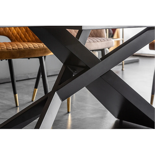 Rozkladací jedálenský stôl 40644 180/220/260 x 90cm Marble Look Ceramik