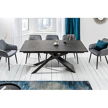 Rozkladací jedálenský stôl 40645 180/220/260 x 90cm Graphite Ceramik 