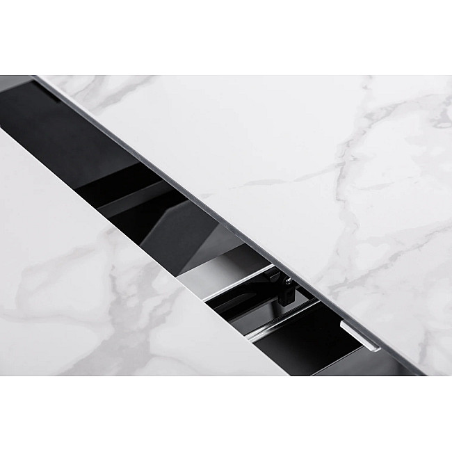 Rozkladací jedálenský stôl Eternity 41218 180/225x90cm Ceramik white marble