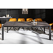 Rozkladací jedálenský stôl 41383 180/240 x 95cm Antracit Ceramik