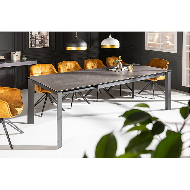 Rozkladací jedálenský stôl 41383 180/240 x 95cm Antracit Ceramik