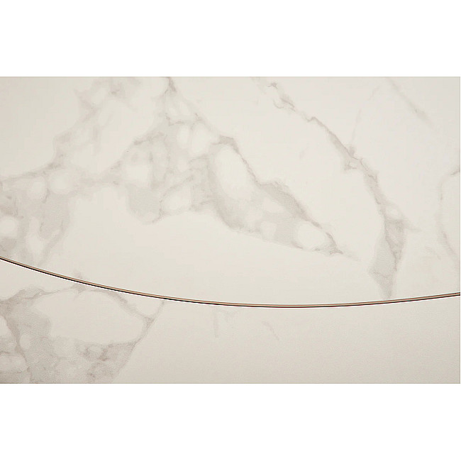 Rozkladací jedálenský stôl 41450 130/190 x 100cm Marble Look White Ceramik
