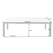 Rozkladací jedálenský stôl 41453 180/240 x 95cm White Ceramik Rozkladací jedálenský stôl 41453 180/240 x 95cm White Ceramik