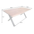 Jedálenský stôl Mammut 43146 180x90cm Masív drevo Acacia Jedálenský stôl Mammut 43146 180x90cm Masív drevo Acacia