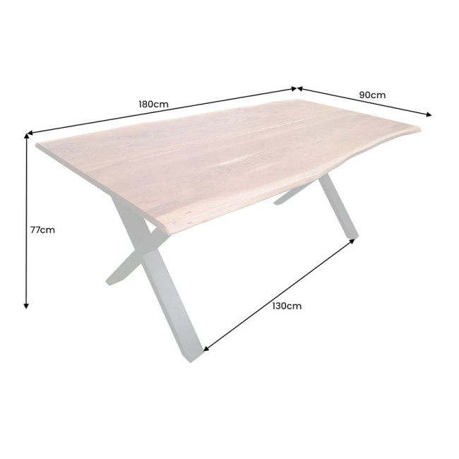 Jedálenský stôl Mammut 43146 180x90cm Masív drevo Acacia Jedálenský stôl Mammut 43146 180x90cm Masív drevo Acacia