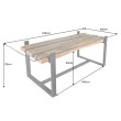 Jedálenský stôl Barracuda 43342 220x100cm Masív drevo Teak Jedálenský stôl Barracuda 43342 220x100cm Masív drevo Teak