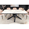 Rozkladací jedálenský stôl Marvelous 43842 180/220/260x90cm Ceramik white marble