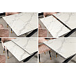Rozkladací jedálenský stôl Marvelous 43842 180/220/260x90cm Ceramik white marble