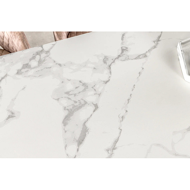 Rozkladací jedálenský stôl Marvelous 43842 180/220/260x90cm Ceramik white marble