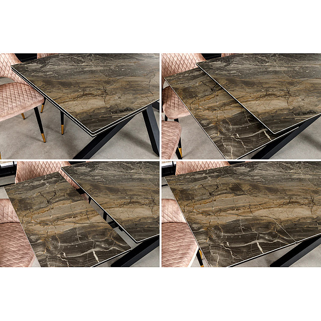 Rozkladací jedálenský stôl Marvelous 43843 180/220/260x90cm Ceramik taupe marble