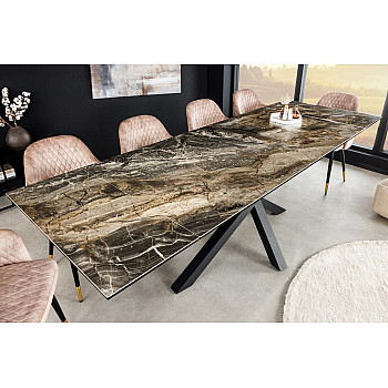 Rozkladací jedálenský stôl Marvelous 43843 180/220/260x90cm Ceramik taupe marble