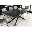 Rozkladací jedálenský stôl Alpine 43845 160/200x90cm Ceramik antracite