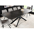 Rozkladací jedálenský stôl Alpine 43845 160/200x90cm Ceramik antracite