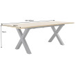 Rozkladací jedálenský stôl 45078 160/200x90cm Divoký dub fólia Rozkladací jedálenský stôl 45078 160/200x90cm Divoký dub fólia