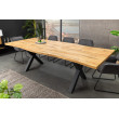 Rozkladací jedálenský stôl 45078 160/200x90cm Divoký dub fólia Rozkladací jedálenský stôl 45078 160/200x90cm Divoký dub fólia
