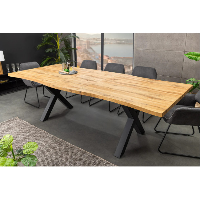 Rozkladací jedálenský stôl 45078 160/200x90cm Divoký dub fólia Rozkladací jedálenský stôl 45078 160/200x90cm Divoký dub fólia