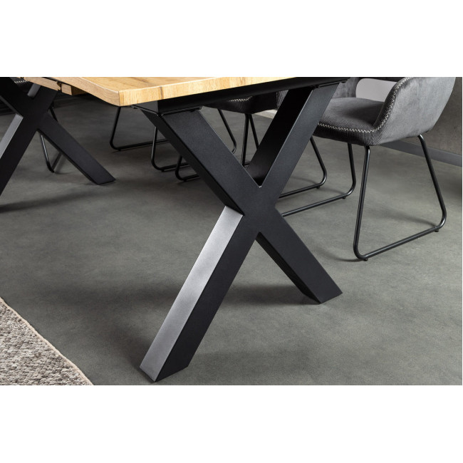 Rozkladací jedálenský stôl 45078 160/200x90cm Divoký dub fólia Rozkladací jedálenský stôl 45078 160/200x90cm Divoký dub fólia