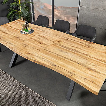 Rozkladací jedálenský stôl 45078 160/200x90cm Divoký dub fólia