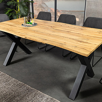 Rozkladací jedálenský stôl 45079 180/220x90cm Divoký dub fólia