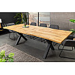 Rozkladací jedálenský stôl 45079 180/220x90cm Divoký dub fólia Rozkladací jedálenský stôl 45079 180/220x90cm Divoký dub fólia