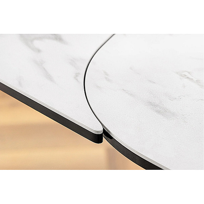 Rozkladací jedálenský stôl 45177 180/220/260 x 90cm White Ceramik