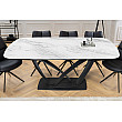 Rozkladací jedálenský stôl 45177 180/220/260 x 90cm White Ceramik