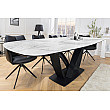 Rozkladací jedálenský stôl 45177 180/220/260 x 90cm White Ceramik