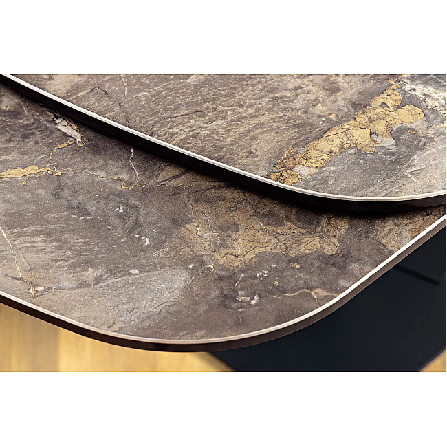 Rozkladací jedálenský stôl 45178 180/220/260 x 90cm Taupe Ceramik