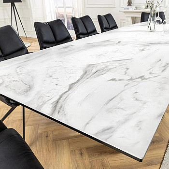 Rozkladací jedálenský stôl Infinity 45180 180/220/260 x 90cm White Ceramik 