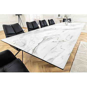 Rozkladací jedálenský stôl Infinity 45180 180/220/260 x 90cm White Ceramik 