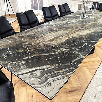 Rozkladací jedálenský stôl Infinity 45181 180/220/260 x 90cm Look taupe Ceramik 