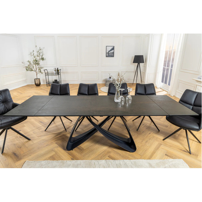 Rozkladací jedálenský stôl Infinity 45182 180/220/260 x 90cm Rust black Ceramik Rozkladací jedálenský stôl Infinity 45182 180/220/260 x 90cm Rust black Ceramik